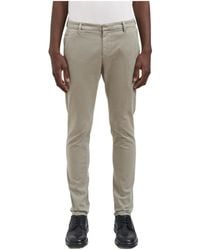 Dondup - Tapered-Fit Casual Trousers With Zip Details - Lyst