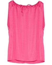 Yves Salomon - Tie-Neck Sleeveless Top - Lyst