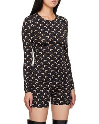 Marine Serre - Allover Moon Printed Long Sleeved Top - Lyst
