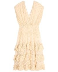 Dries Van Noten - Ruffled Mesh Dress - Lyst