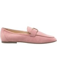 Tod's - Round Head Loafer Shoes - Lyst