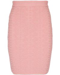Balmain - Pb Labyrinth Mini Skirt - Lyst