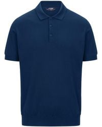 K-Way - Fine Knit Polo Shirt - Lyst