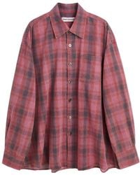 Our Legacy - Flannel Checked Borrowed Shirt - Lyst