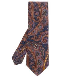 Etro - Paisley Printed Pointed-Tip Tie - Lyst