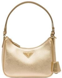 Prada - Saffiano Leather Mini Handbag - Lyst