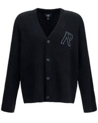 Represent - Logo Buttoned V-Neck Cardigan - Lyst