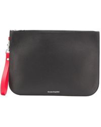McQueen - Logo Clutch Bag - Lyst