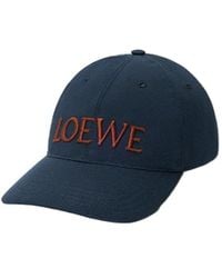 Loewe - Logo Embroidered Baseball Cap - Lyst