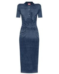 DIESEL - M-Fenny Denim Button-Up Dress - Lyst