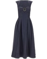 Rebecca Vallance - Serenity Sweetheart Midi Dress - Lyst