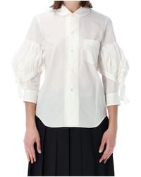 Comme des Garçons - Comme Des Garçons Girl Ruffled Sleeve Shirt - Lyst