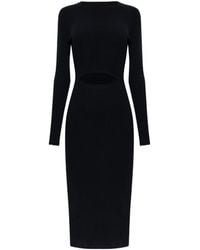 DIESEL - Pelagos Cut-Out Ribbed Midi Dress - Lyst