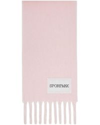 Sportmax - Logo-Patch Fringed Scarf - Lyst