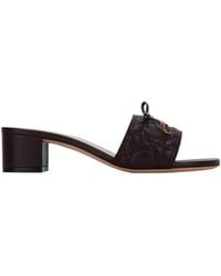 Dior - Cannage Heeled Slide - Lyst