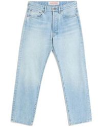 Valentino - Logo Patch Straight Leg Jeans - Lyst