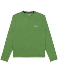 EA7 - Logo Round Neck T-Shirt - Lyst