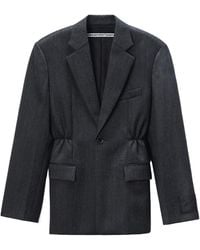 Alexander Wang - Single-Breasted Oversized Blazer - Lyst