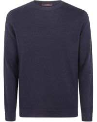 Zanone - Waffle-Knit Round-Neck Sweater - Lyst
