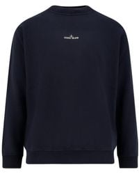Stone Island - Logo Printed Crewneck Sweatshirt - Lyst