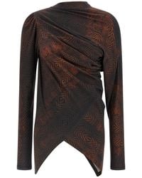 Kiko Kostadinov - Simpson Draped Long-Sleeve Top - Lyst