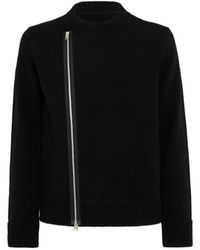 Sacai - Wool Knit Jacket - Lyst