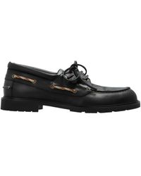 Burberry - Ekd Charm Lace-Up Boat Shoes - Lyst