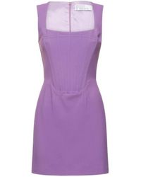 GIUSEPPE DI MORABITO - Cady Envers Satin Mini Dress - Lyst