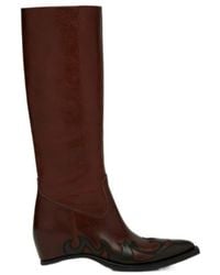 Maison Margiela - Heel-Less Western Knee Boot - Lyst