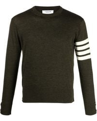 Thom Browne - 4-Bar Knitted Crewneck Jumper - Lyst