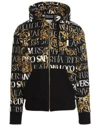 Versace Jeans Couture - Couture Garland Printed Zip-Up Hoodie - Lyst