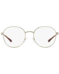 Emporio Armani - Round Frame Glasses - Lyst