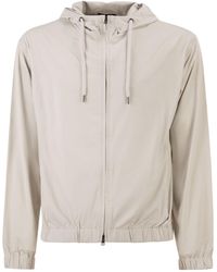 Herno - Zip-Up Hooded Bomber Jacket - Lyst