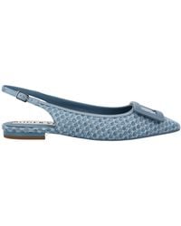 Roger Vivier - Buckle Slingback Flat Shoes - Lyst