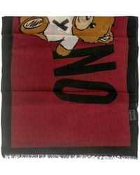 Moschino - Teddy Bear Pattern Scarf - Lyst