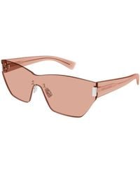 Saint Laurent - Eyewear Rimless Curved Tips Sunglasses - Lyst