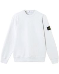 Stone Island - Logo Patch Crewneck Sweatshirt - Lyst
