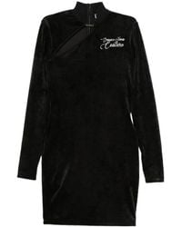 Versace Jeans Couture - Couture Logo Strap-Buckle Mini Dress - Lyst