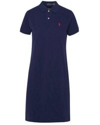 Polo Ralph Lauren - Logo Embroidered Polo Dress - Lyst