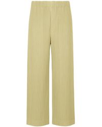 Homme Plissé Issey Miyake - Homme Plissé Issey Miyake Pleated Straight-Leg Pants - Lyst
