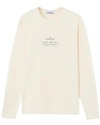 Stone Island - Regular-Fit Long-Sleeve T-Shirt With Stone Print - Lyst