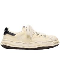 Maison Mihara Yasuhiro - 'Blakey' Og Sole Bleached Canvas Low-Top Sneakers - Lyst