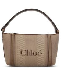 Chloé - Chloé Carry Logo Detailed Shoulder Bag - Lyst