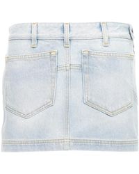 The Attico - Denim Skirt - Lyst