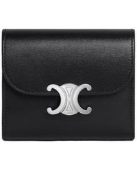 Celine - Small Flap Wallet Triomphe - Lyst