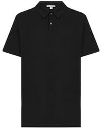 James Perse - Short-Sleeved Jersey Polo Shirt - Lyst