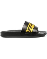 Off-White c/o Virgil Abloh - Logo-Tape Detail Slides - Lyst