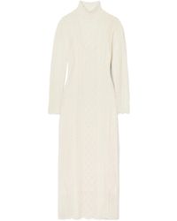 Ulla Johnson - Kassia Pointelle-Knit Alpaca-Blend Turtleneck Maxi Dress - Lyst