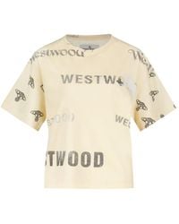 Vivienne Westwood - Logo-Printed Crewneck T-Shirt - Lyst