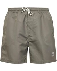 Brunello Cucinelli - Drawstring Swim Shorts - Lyst